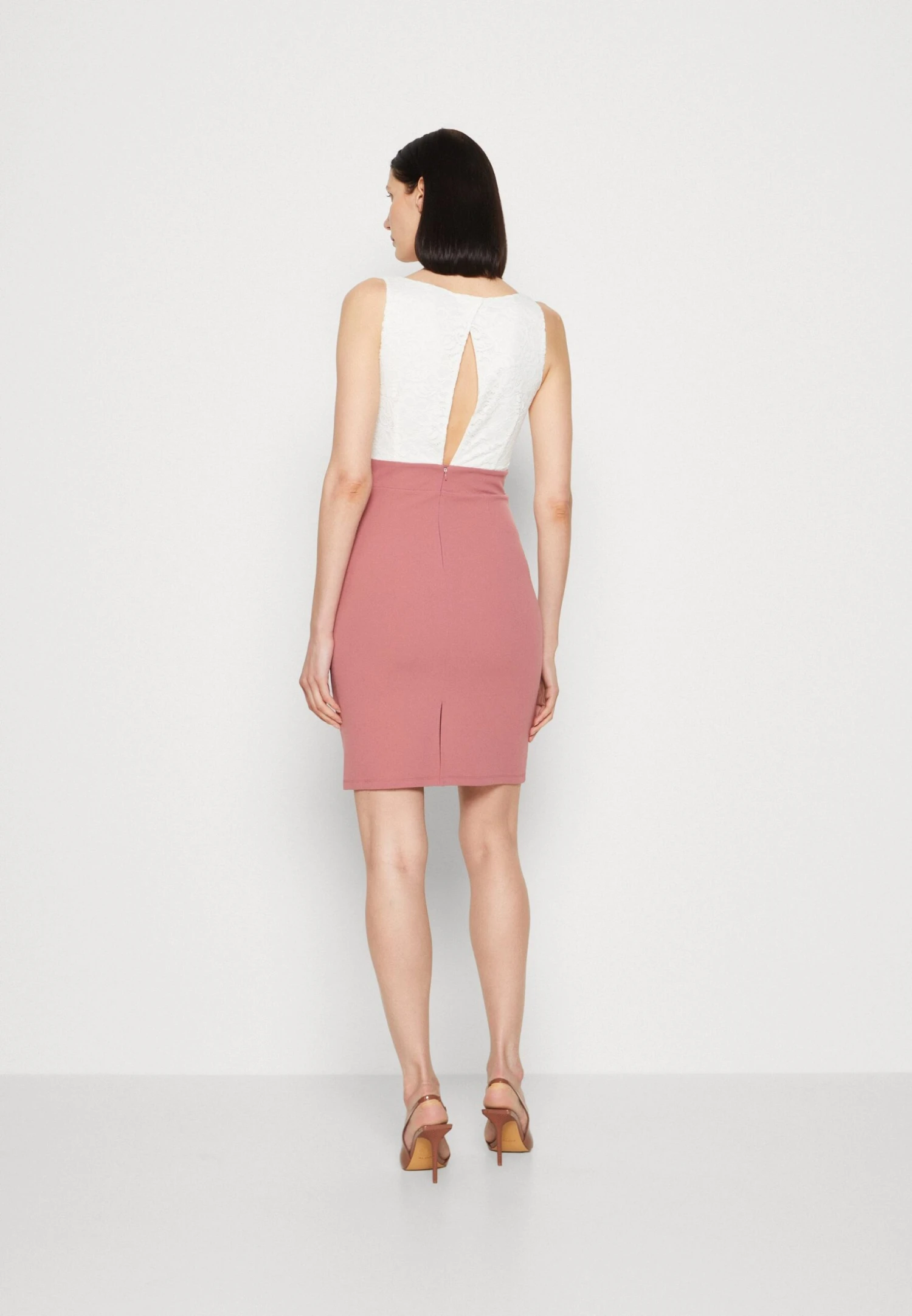 Anna Field Vestido Ligero - White/Pink 5 Anna Field Vestido Ligero - White/Pink - Image 3