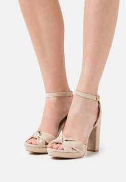 Anna Field Leather - Sandalias De Tacón - Beige