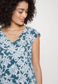 Midi V Flared Dress Witrh Ruffle Sleevees - Vestido Ligero - Dark Blue/Blue 13 Midi V Flared Dress Witrh Ruffle Sleevees - Vestido Ligero - Dark Blue/Blue -Anna Field 3e624a7562d3474eb634dd22da87092f