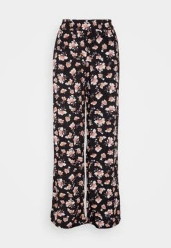 Anna Field Pantalones - Black/Multi-Coloured -Anna Field 4fa4cdc46b9848eeab390f298aa1b520