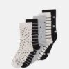 Anna Field 5 Pack - Calcetines - Grey/Black -Anna Field 58869cbcf7cf4e6497511a207ce554f2