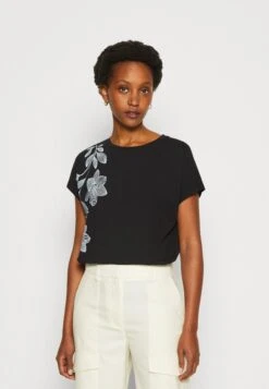 Anna Field Camiseta Estampada - Black