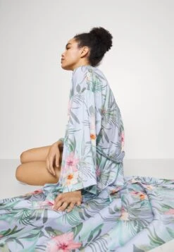 Anna Field Floral Robe - Albornoz - Blue -Anna Field 6d0f4ed8dd7d41149e200bef4940c5e6