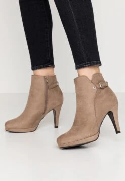 Anna Field Botines De Tacón - Taupe