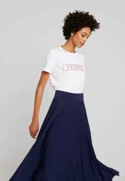 Anna Field Plisse A-Line Midi Skirt - Falda Acampanada - Maritime Blue -Anna Field 7ab564a26da040e68012a316977b7a10