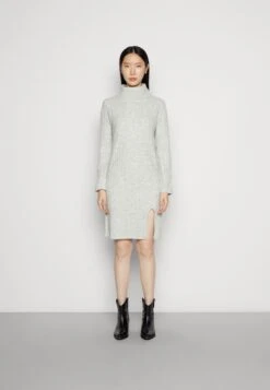 Anna Field Vestido De Punto - Mottled Light Grey