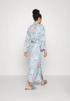 Anna Field Floral Robe - Albornoz - Blue -Anna Field a993fdd81fac4d6e8a2b4bc9e3d07a0d