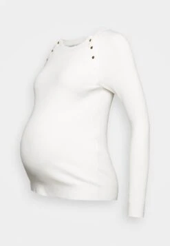 Nursing - Button Opening - Jersey De Punto - White -Anna Field b0bac29846cb4cf8947e4fd1ba03ab24