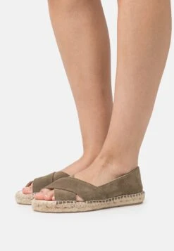 Anna Field Leather - Bailarinas Peeptoe - Khaki