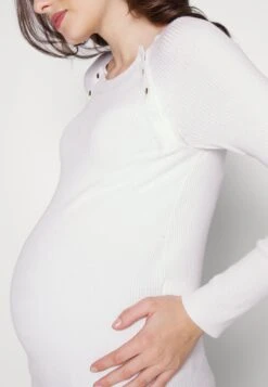 Nursing - Button Opening - Jersey De Punto - White -Anna Field d779e2bf277145d7bbbb276e609117d4