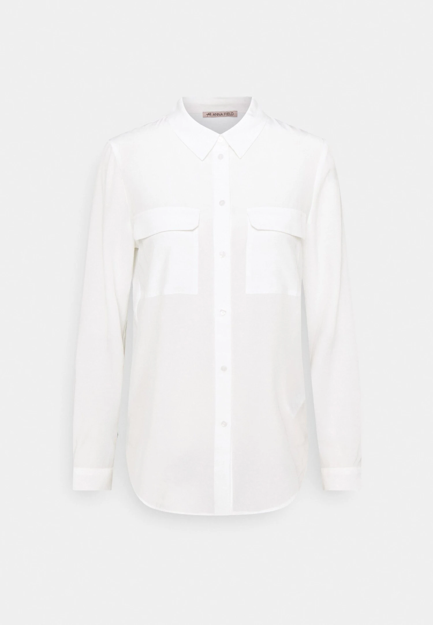 Anna Field Basic Blouse With Front Pockets - Camisa - Offwhite 8 Anna Field Basic Blouse With Front Pockets - Camisa - Offwhite - Imagen 6