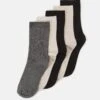 Anna Field 5 Pack - Calcetines - Beige/Black/Grey 2 Anna Field 5 Pack - Calcetines - Beige/Black/Grey -Anna Field dea7449edcb441f7b7474480476e34b4