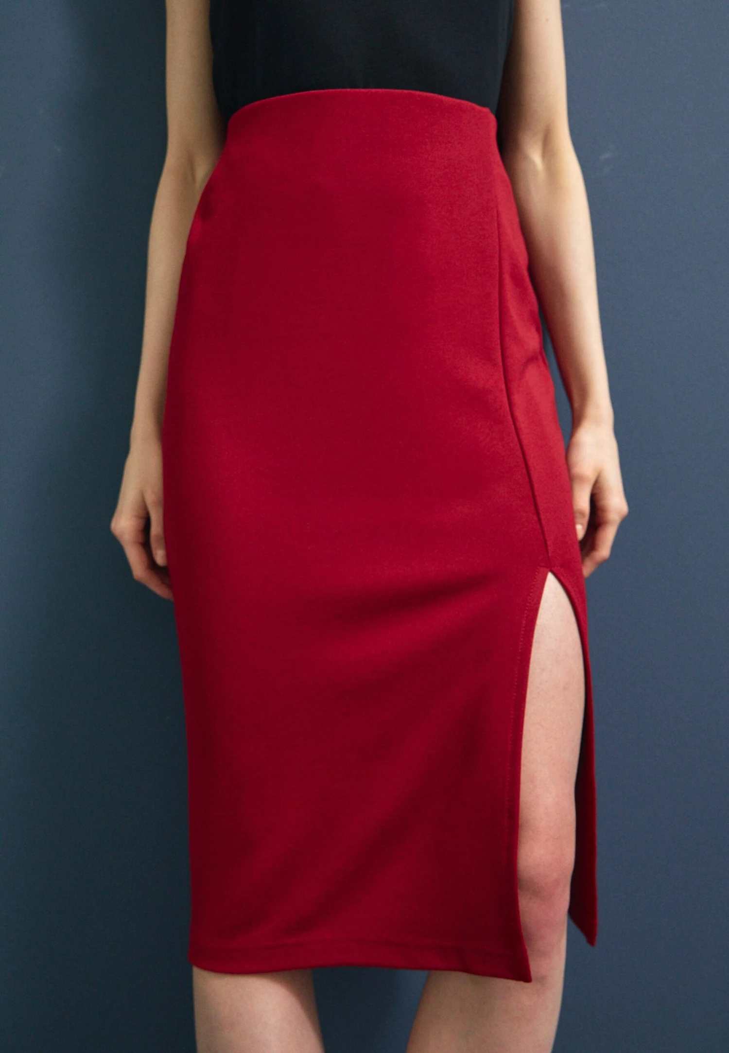 Anna Field Falda De Tubo - Dark Red 3 Anna Field Falda De Tubo - Dark Red